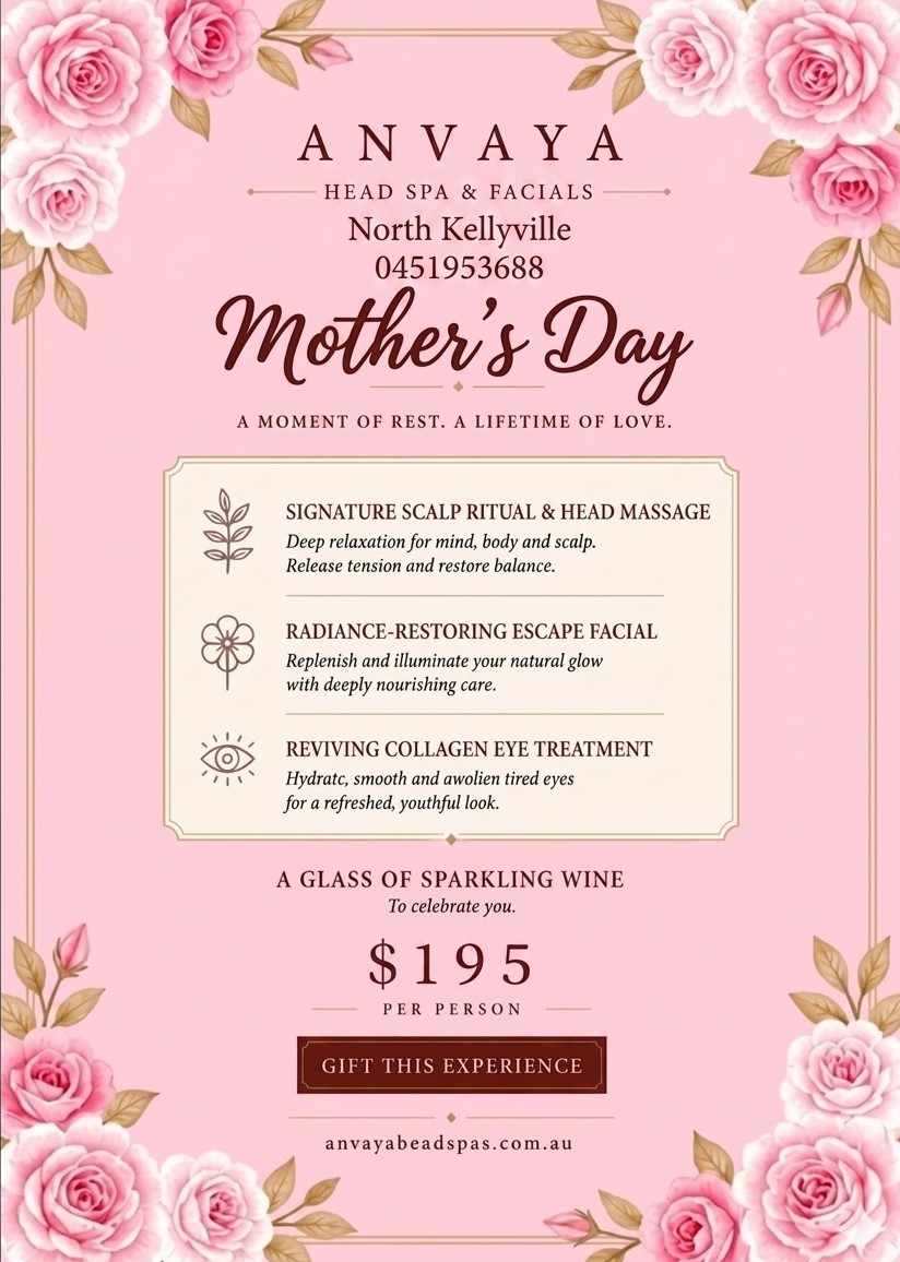 mother's day head spa